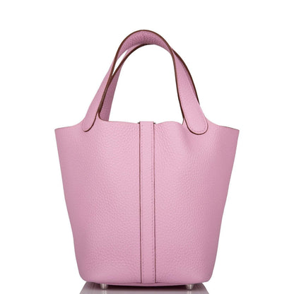 Hermès Picotin Lock 18 Mauve Sylvestre Clemence Palladium Hardware - photo 4