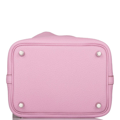 Hermès Picotin Lock 18 Mauve Sylvestre Clemence Palladium Hardware - photo 6