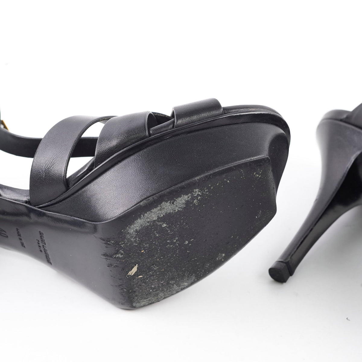 Saint Laurent Tribute Heels Black - Size 40 - photo 8