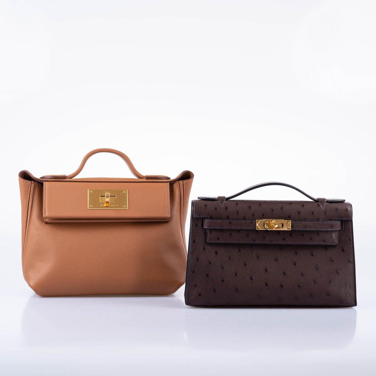 Hermès 24/24 21 Gold Evercolor and Swift Leather Gold Hardware - 2021, Z - photo 12