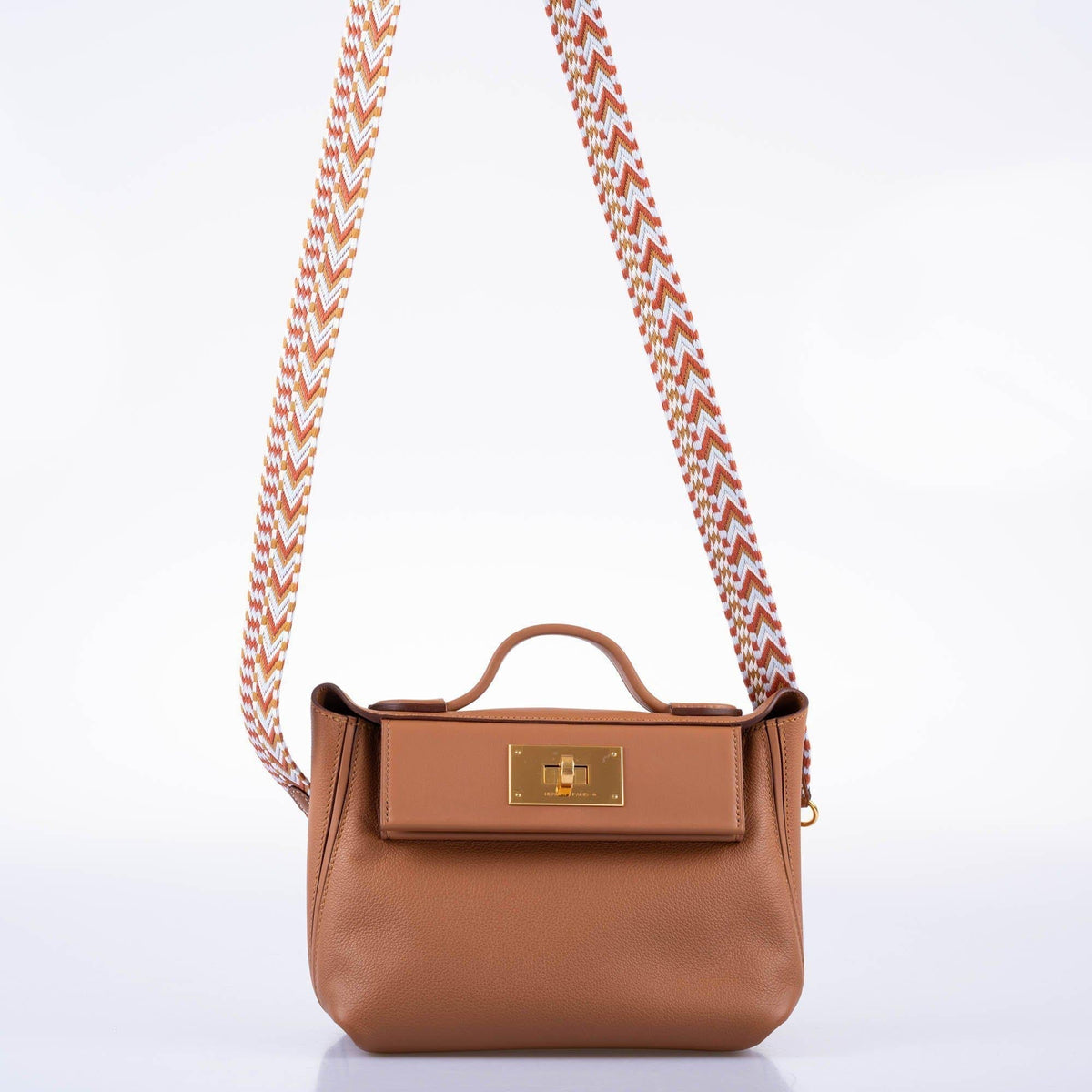Hermès 24/24 21 Gold Evercolor and Swift Leather Gold Hardware - 2021, Z - photo 13