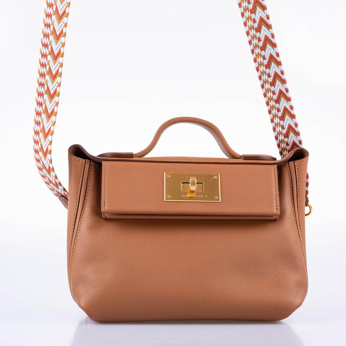 Hermès 24/24 21 Gold Evercolor and Swift Leather Gold Hardware - 2021, Z - photo 14