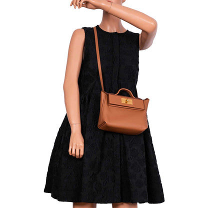 Hermès 24/24 21 Gold Evercolor and Swift Leather Gold Hardware - 2021, Z - photo 2