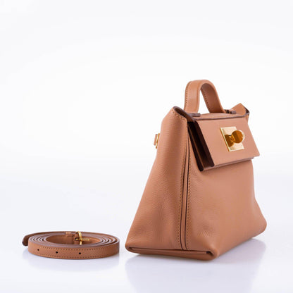 Hermès 24/24 21 Gold Evercolor and Swift Leather Gold Hardware - 2021, Z - photo 5