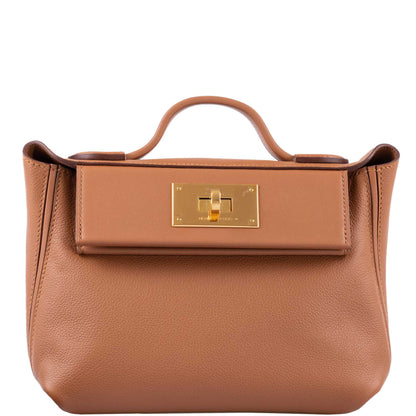 Hermès 24/24 21 Gold Evercolor and Swift Leather Gold Hardware - 2021, Z - photo 1