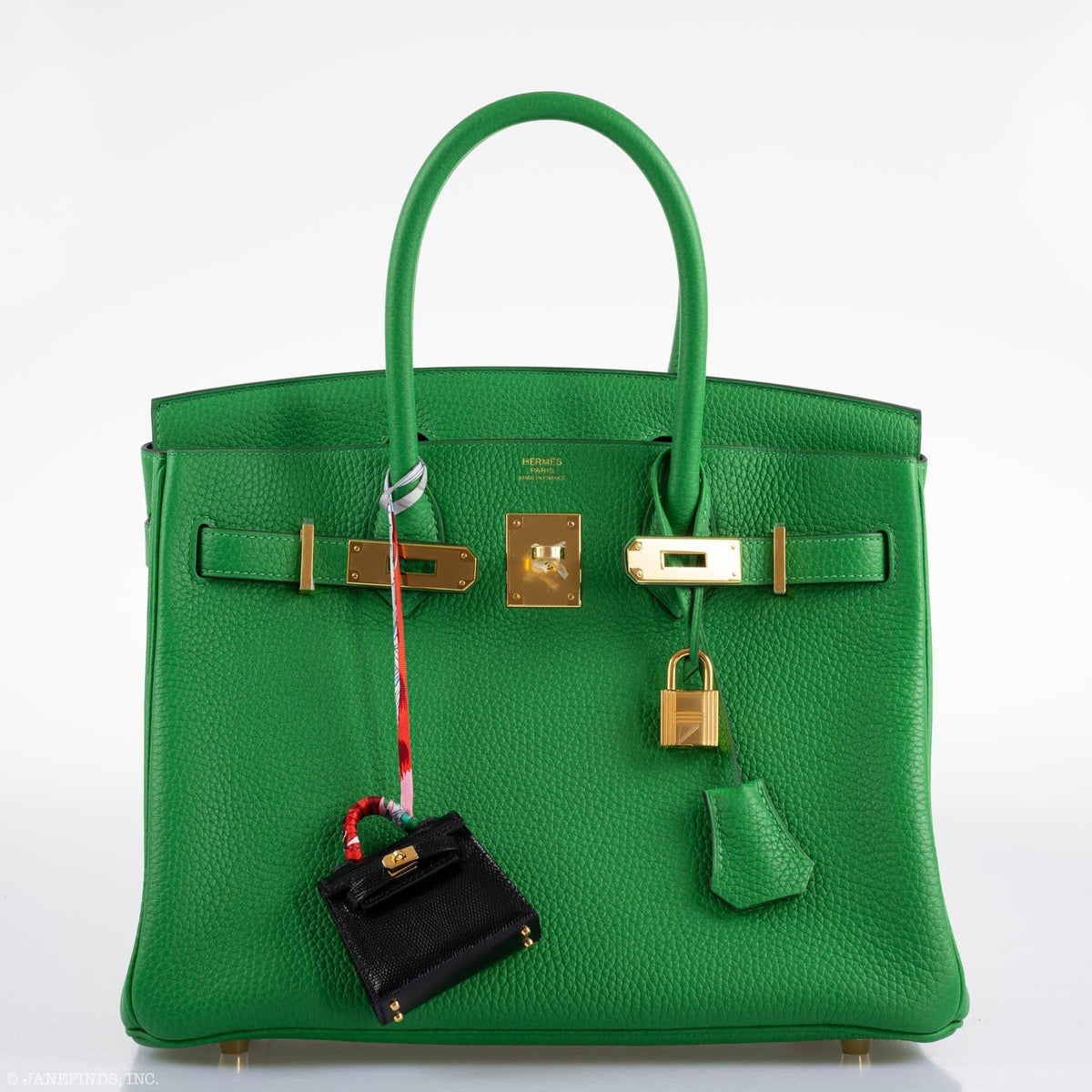 Hermès Birkin 25 Bambou (Bamboo) Green Togo with Gold Hardware - 2020, Y - photo 12