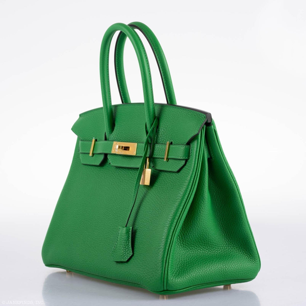 Hermès Birkin 25 Bambou (Bamboo) Green Togo with Gold Hardware - 2020, Y - photo 5