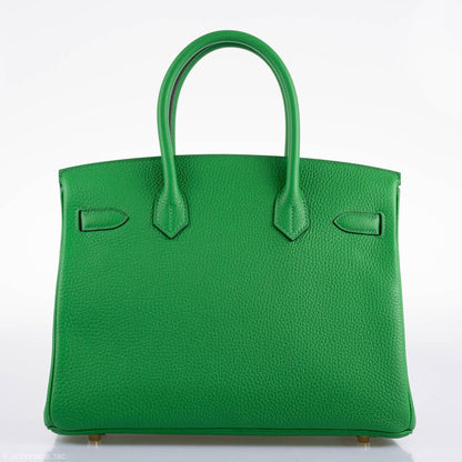 Hermès Birkin 25 Bambou (Bamboo) Green Togo with Gold Hardware - 2020, Y - photo 6