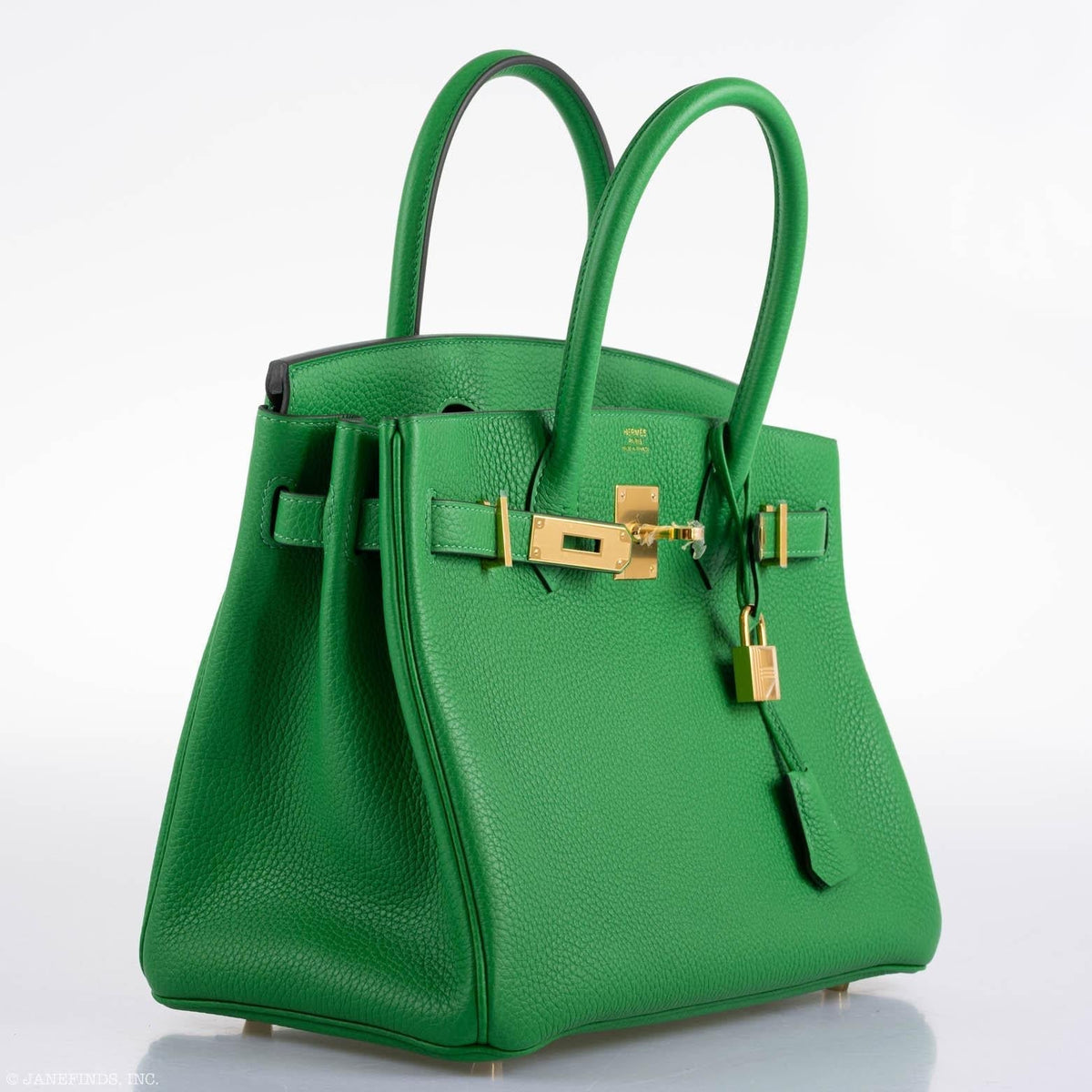 Hermès Birkin 25 Bambou (Bamboo) Green Togo with Gold Hardware - 2020, Y - photo 9