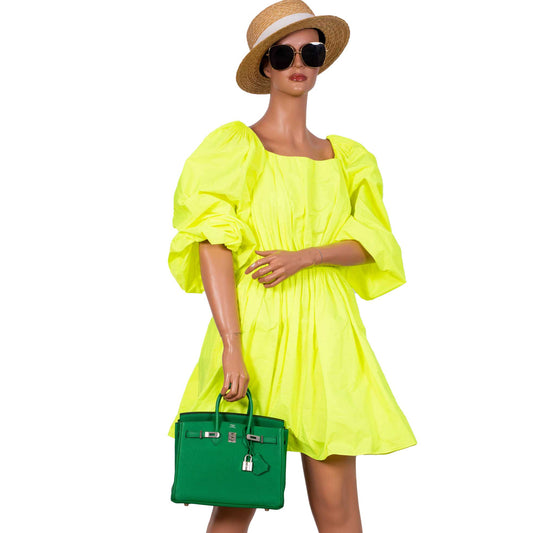 Hermès Birkin 25 Bambou (Bamboo) Green Togo with Palladium Hardware - 2014, R Square - photo 2