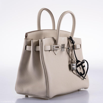 Hermès Birkin 25 Craie Togo Palladium Hardware - 2020, Y - photo 10