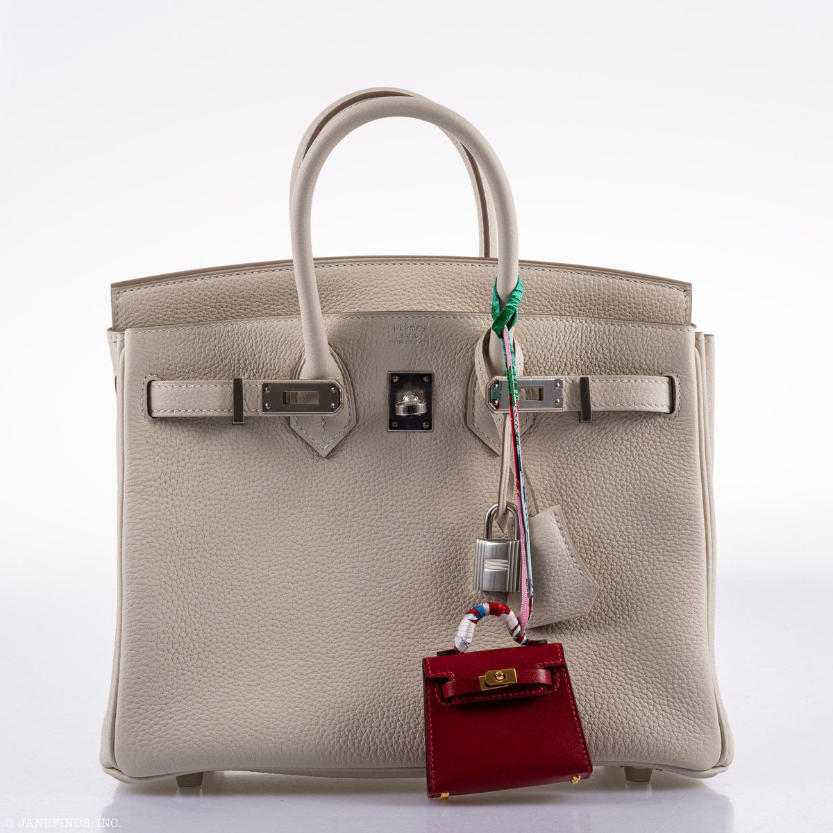 Hermès Birkin 25 Craie Togo Palladium Hardware - 2020, Y - photo 11