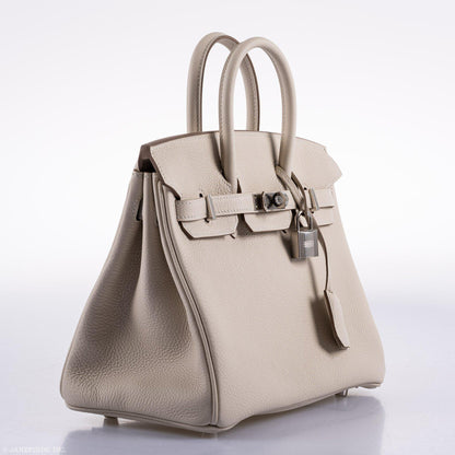 Hermès Birkin 25 Craie Togo Palladium Hardware - 2020, Y - photo 3