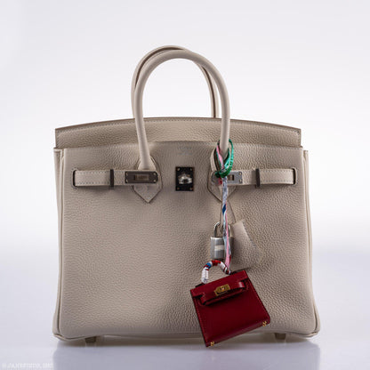 Hermès Birkin 25 Craie Togo Palladium Hardware - 2020, Y - photo 8
