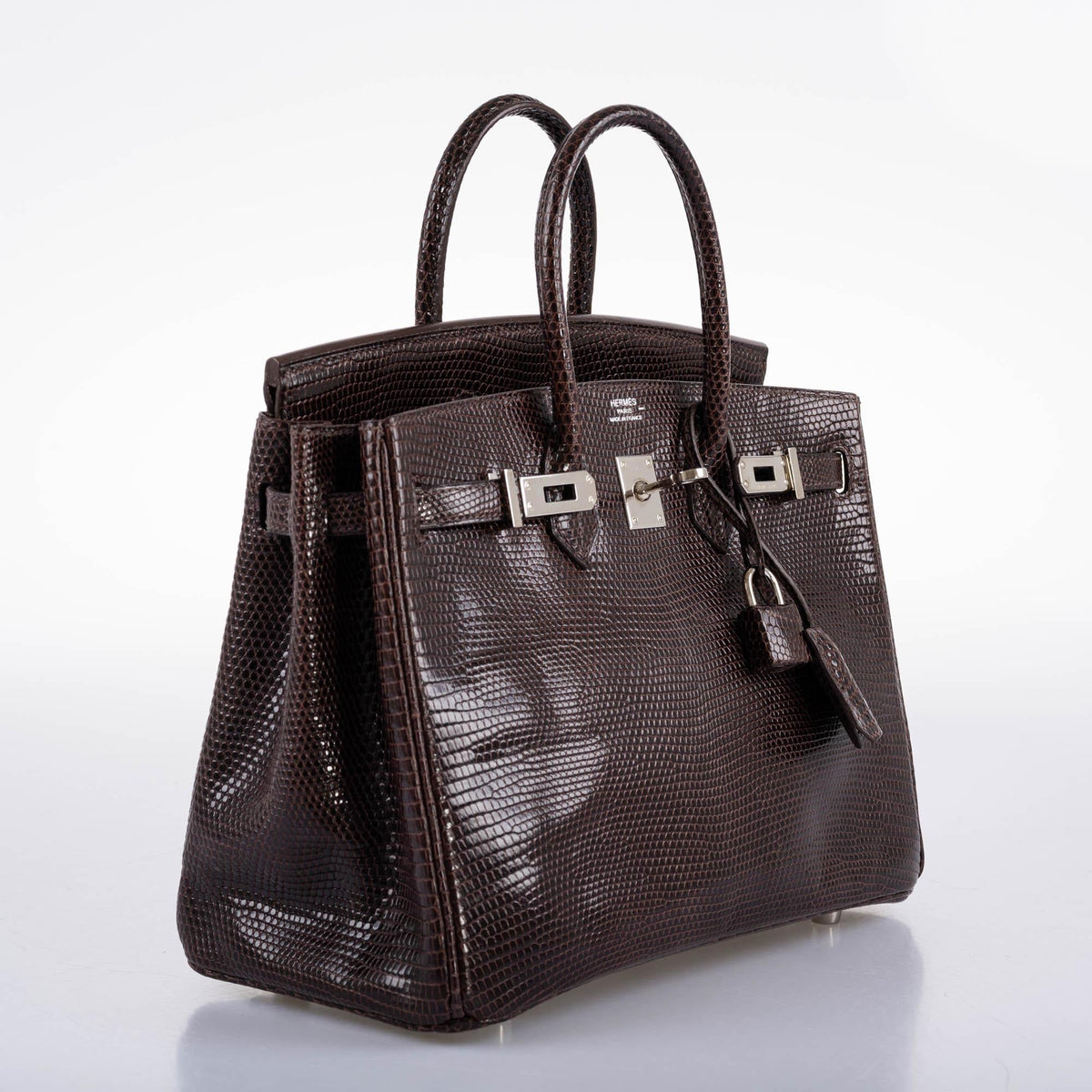 Hermès Birkin 25 Havane Nilo Lizard with Palladium Hardware - 2007, K Square - photo 4
