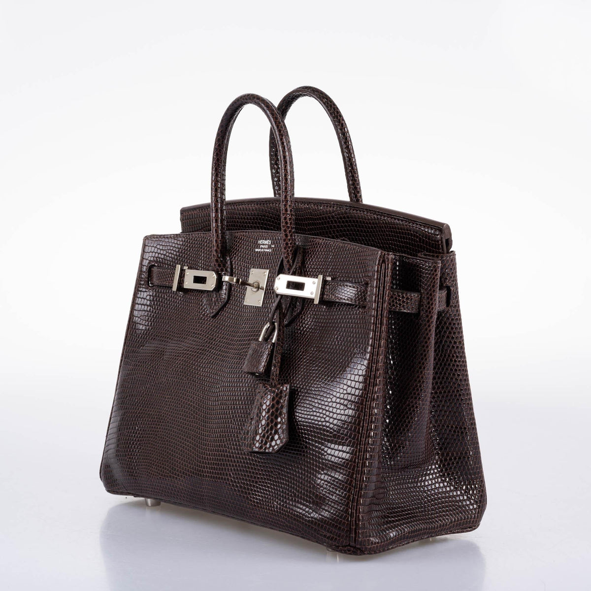 Hermès Birkin 25 Havane Nilo Lizard with Palladium Hardware - 2007, K Square - photo 6