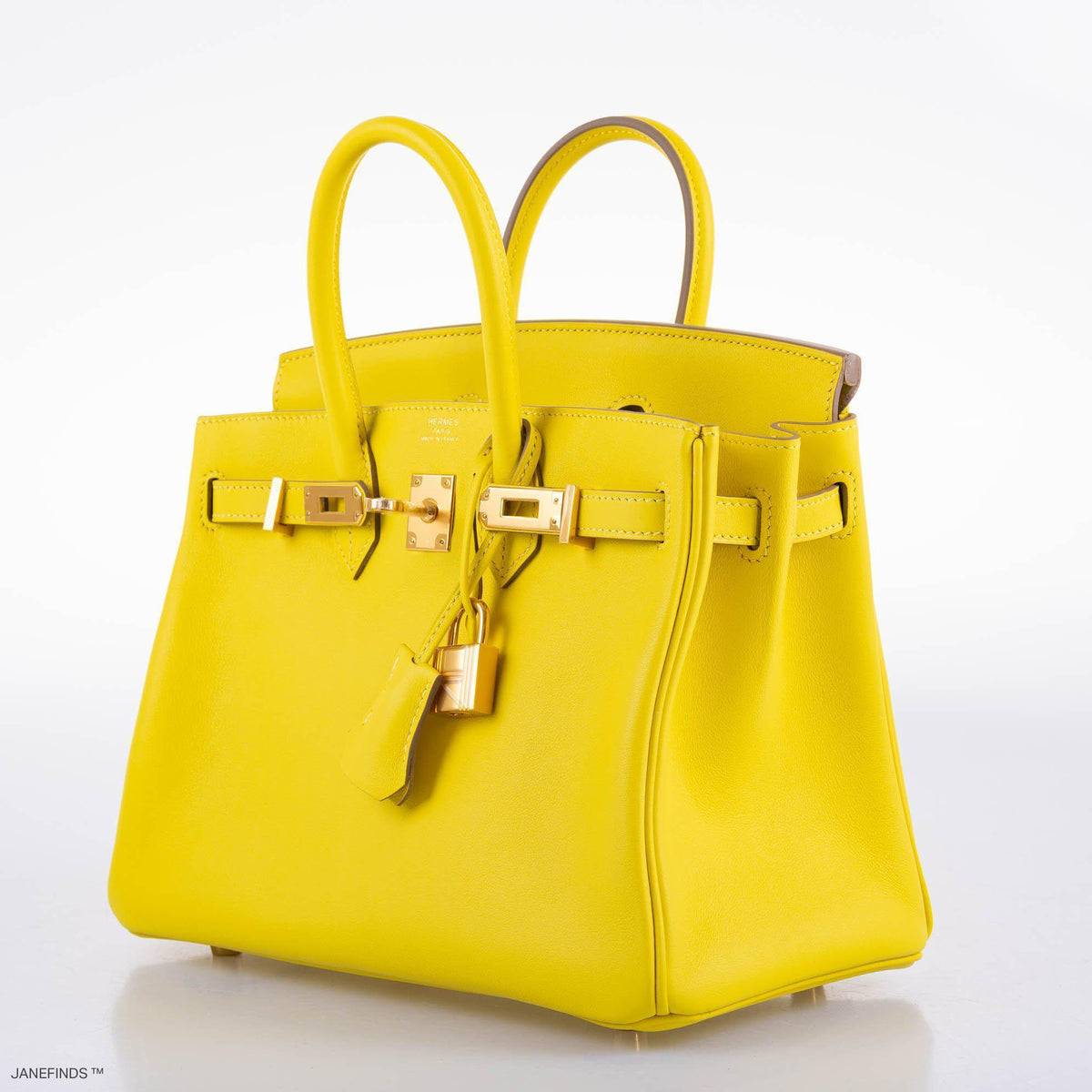 Hermès Birkin 25 Lime Swift Leather Gold Hardware - 2019, D - photo 11