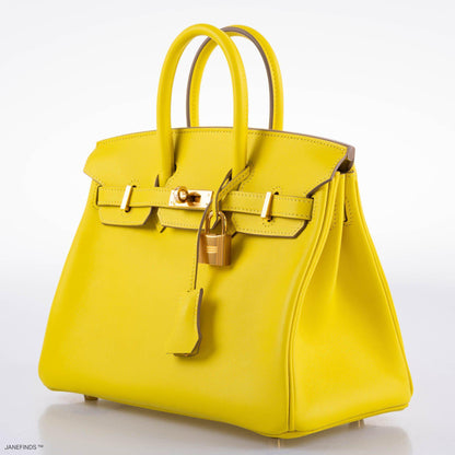 Hermès Birkin 25 Lime Swift Leather Gold Hardware - 2019, D - photo 4