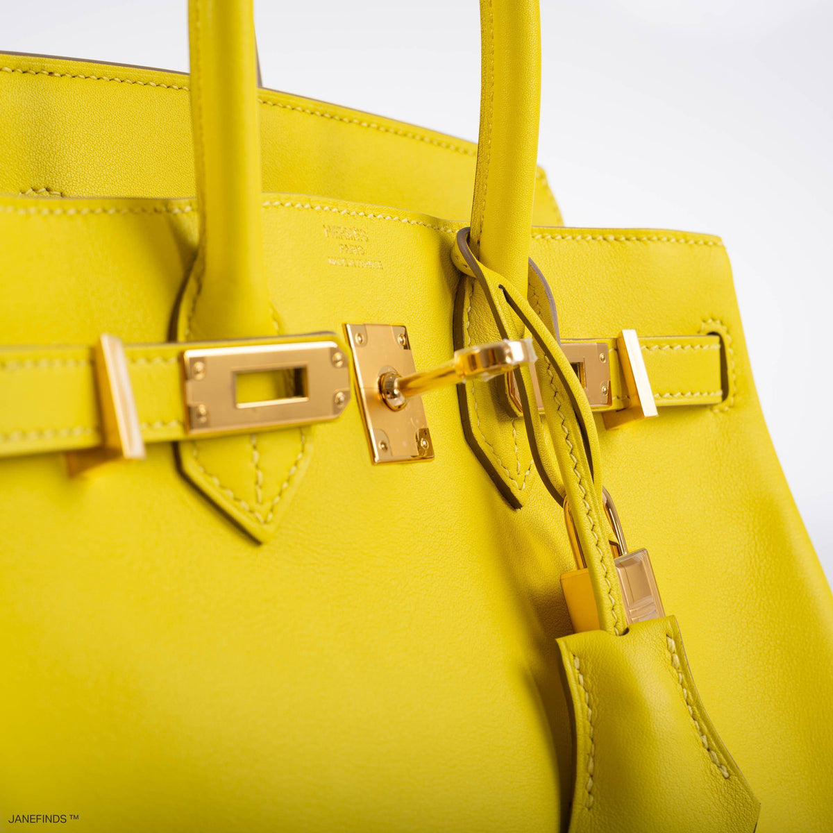 Hermès Birkin 25 Lime Swift Leather Gold Hardware - 2019, D - photo 7