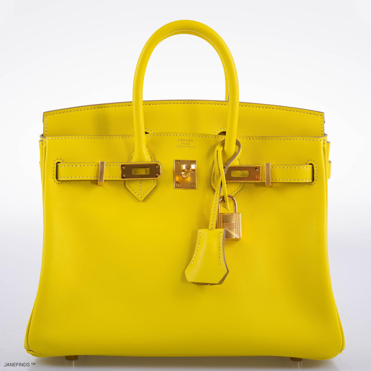 Hermès Birkin 25 Lime Swift Leather Gold Hardware - 2019, D - photo 8