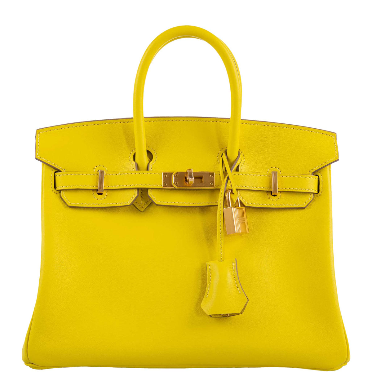 Hermès Birkin 25 Lime Swift Leather Gold Hardware - 2019, D - photo 1
