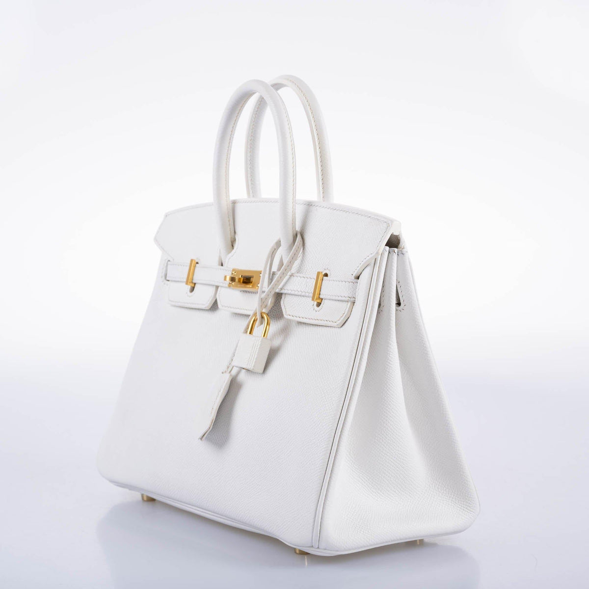 Hermès Birkin 25 White Epsom with Gold Hardware - 2008, L Square - photo 4