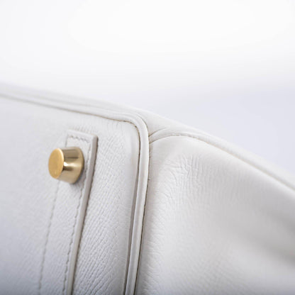 Hermès Birkin 25 White Epsom with Gold Hardware - 2008, L Square - photo 7