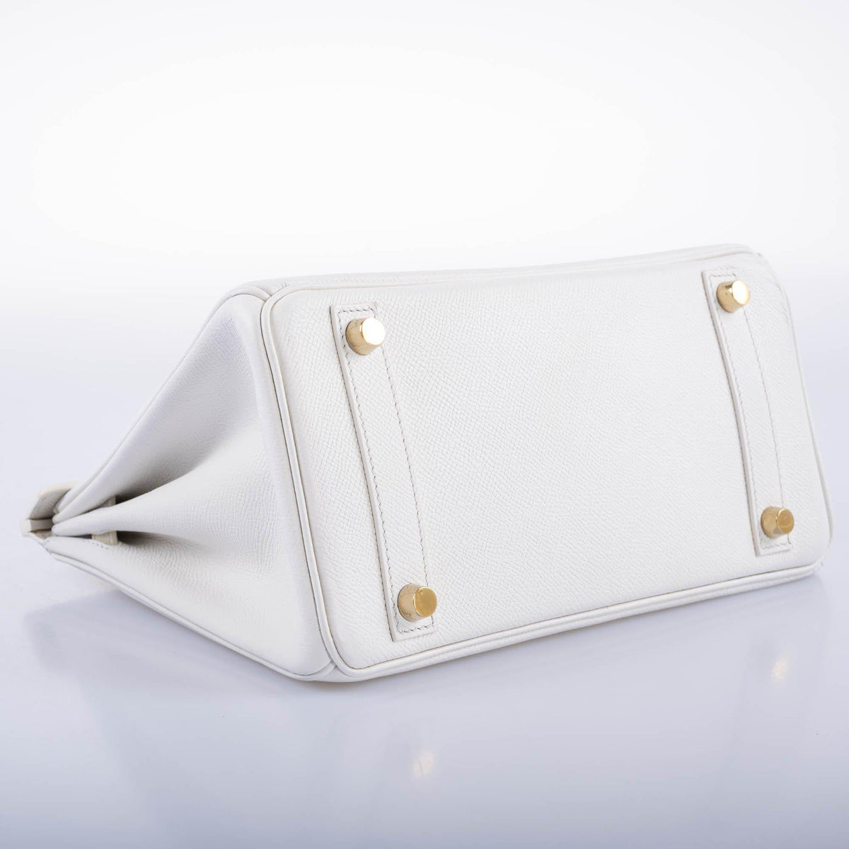 Hermès Birkin 25 White Epsom with Gold Hardware - 2008, L Square - photo 8