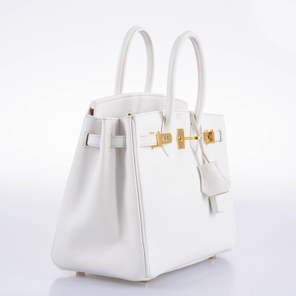 Hermès Birkin 25 White Epsom with Gold Hardware - 2008, L Square - photo 9