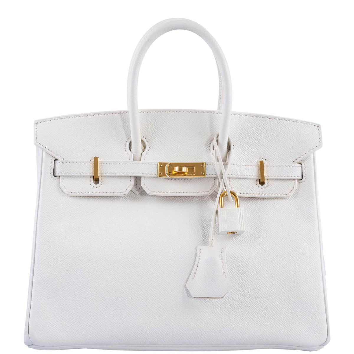 Hermès Birkin 25 White Epsom with Gold Hardware - 2008, L Square - photo 1