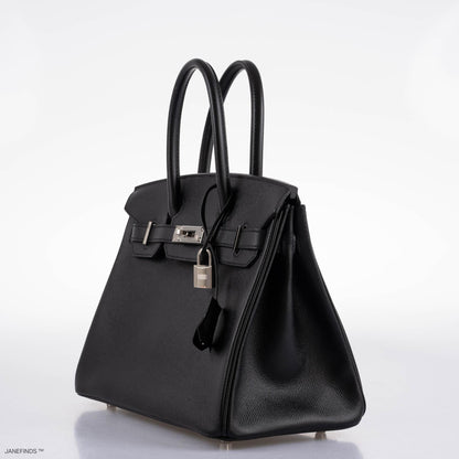 Hermès Birkin 30 Black Epsom with Palladium Hardware - 2021, Z - photo 4