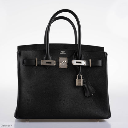 Hermès Birkin 30 Black Epsom with Palladium Hardware - 2021, Z - photo 5