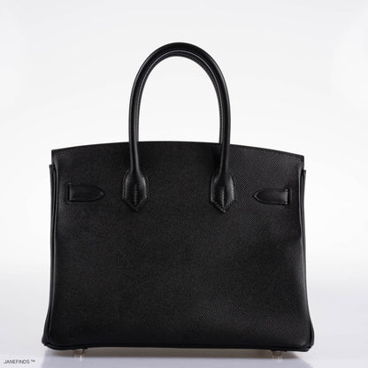 Hermès Birkin 30 Black Epsom with Palladium Hardware - 2021, Z - photo 7