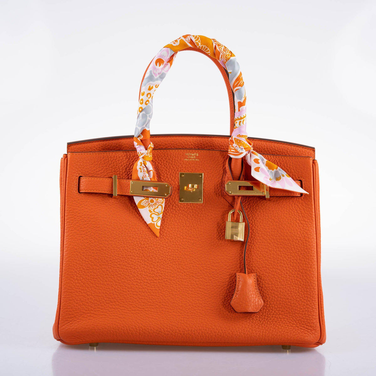 Hermès Birkin 30 Feu Togo Gold Hardware - 2020, Y - photo 6