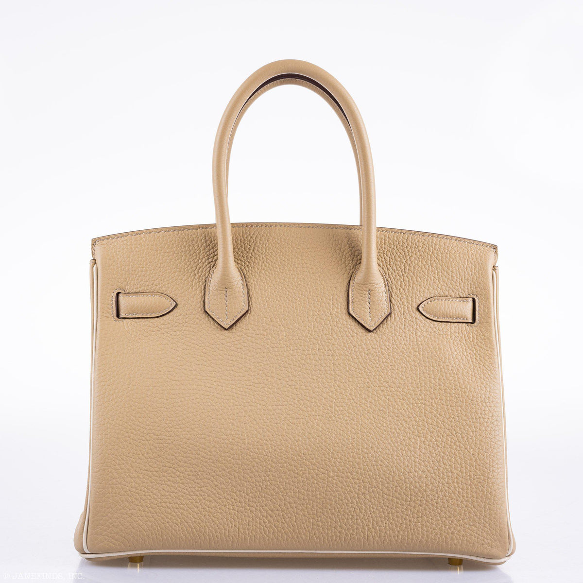 Hermes Birkin 30 HSS Trench & Craie Piping Togo Brushed Gold Hardware - 2016, X - image 6