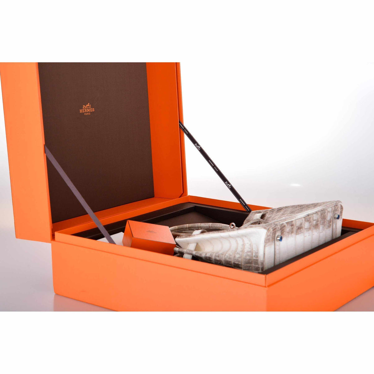Hermes Birkin 30 Matte Himalayan Niloticus Crocodile with Diamonds & White Gold Hardware - image 19