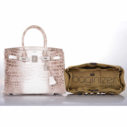 Hermes Birkin 30 Matte Himalayan Niloticus Crocodile with Diamonds & White Gold Hardware - image 20