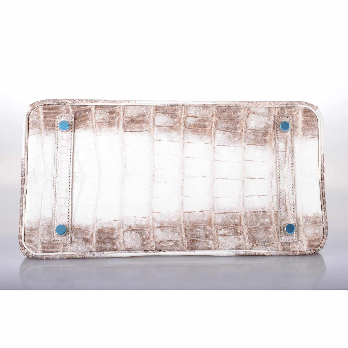 Hermes Birkin 30 Matte Himalayan Niloticus Crocodile with Diamonds & White Gold Hardware - image 9