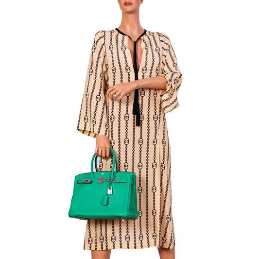 Hermès Birkin 30 Menthe Clemence with Palladium Hardware - 2012, P Square - photo 2