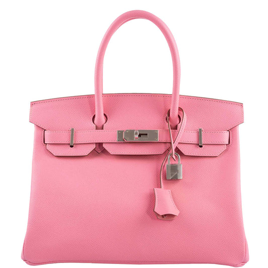 Hermès Birkin 30 Rose Confetti Epsom Palladium Hardware - 2021, Z - photo 1