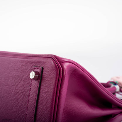 Hermès Birkin 30 Rose Pourpre Epsom with Palladium Hardware - 2018, C - photo 11