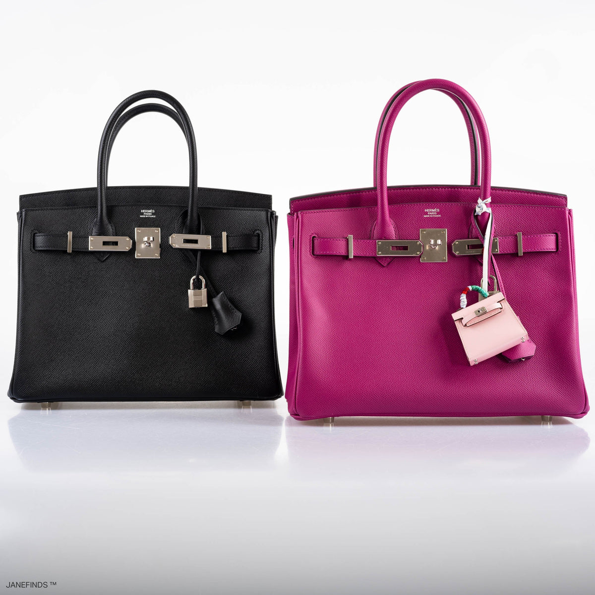 Hermès Birkin 30 Rose Pourpre Epsom with Palladium Hardware - 2018, C - photo 15