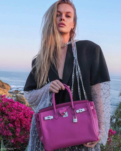 Hermès Birkin 30 Rose Pourpre Epsom with Palladium Hardware - 2018, C - photo 6