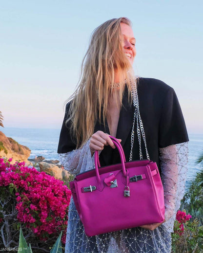 Hermès Birkin 30 Rose Pourpre Epsom with Palladium Hardware - 2018, C - photo 8