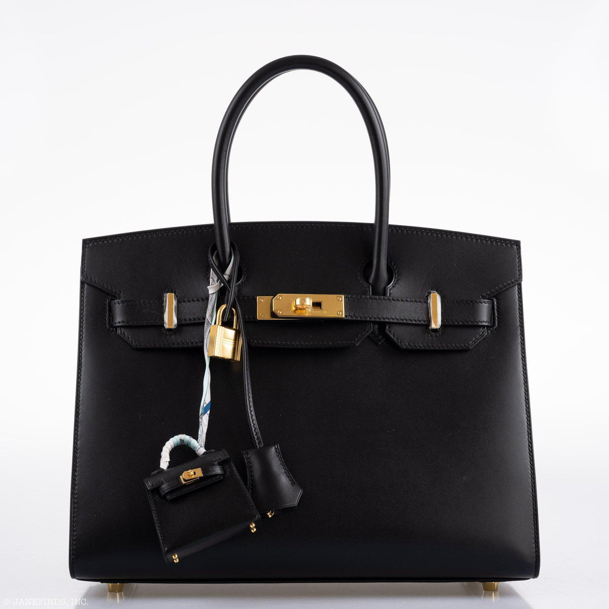 Hermès Birkin 30 Sellier Black Veau Monsieur Leather Gold Hardware - 2020, Y - photo 8