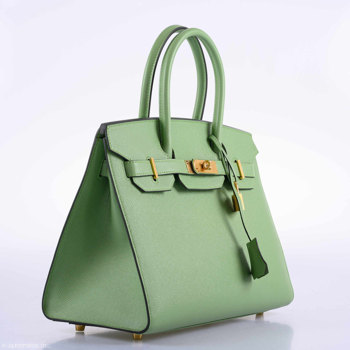 Hermes Birkin 30 Sellier Vert Criquet Madame Grain Gold Hardware - 2020, Y - image 3