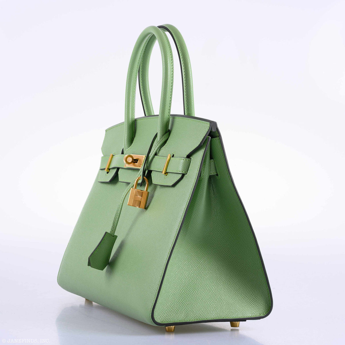 Hermes Birkin 30 Sellier Vert Criquet Madame Grain Gold Hardware - 2020, Y - image 4