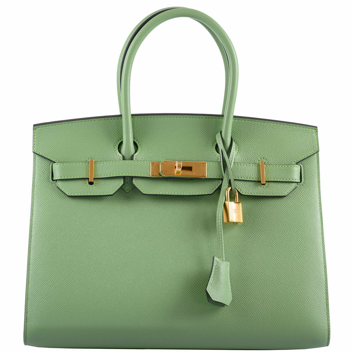 Hermes Birkin 30 Sellier Vert Criquet Madame Grain Gold Hardware - 2020, Y - image 1
