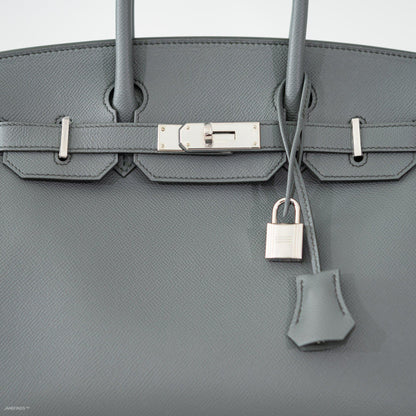 Hermès Birkin 30 Vert Amande Epsom with Palladium Hardware - 2021, Z - photo 9