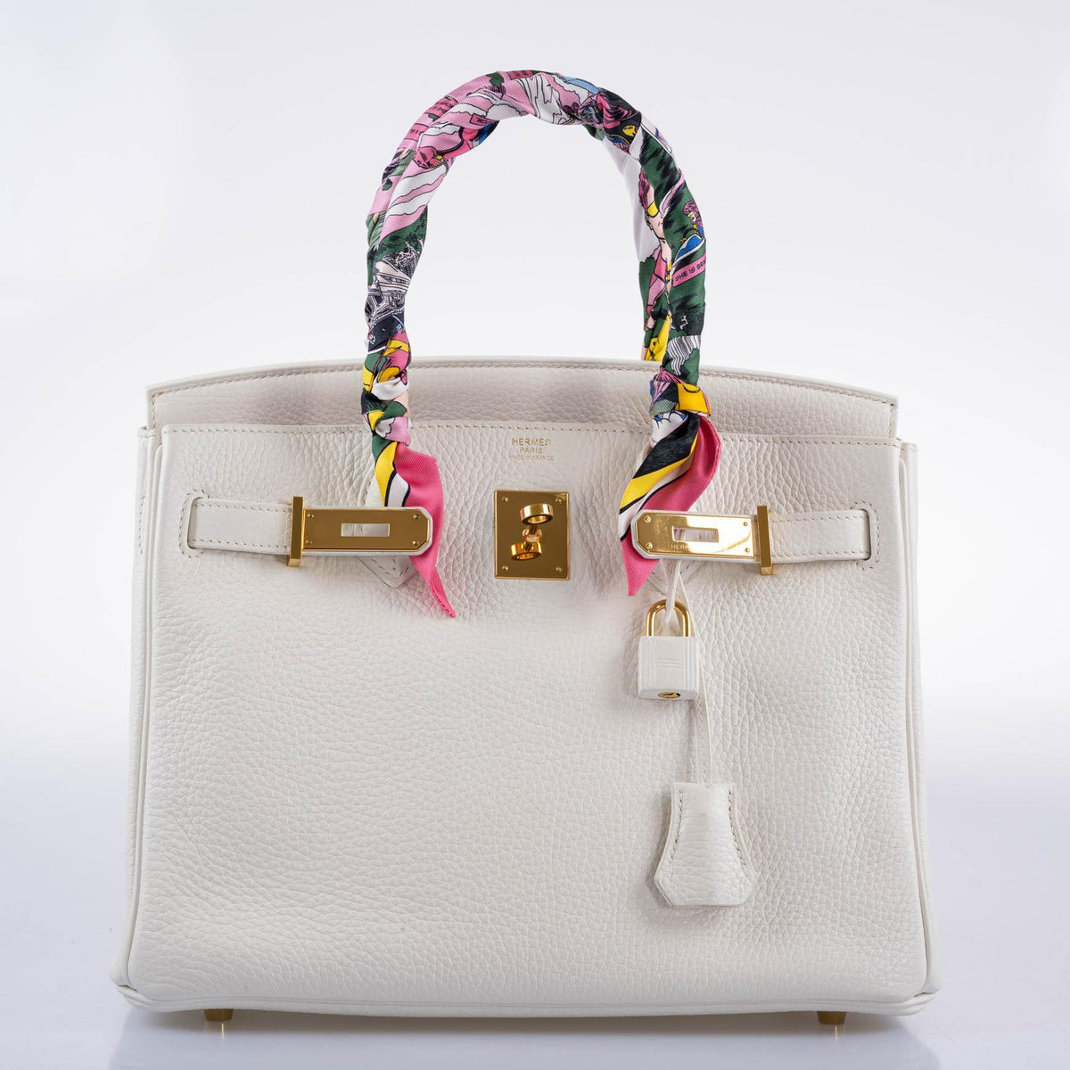 Hermes Birkin 30 White Clemence with Gold Hardware - 2016, X - image 5